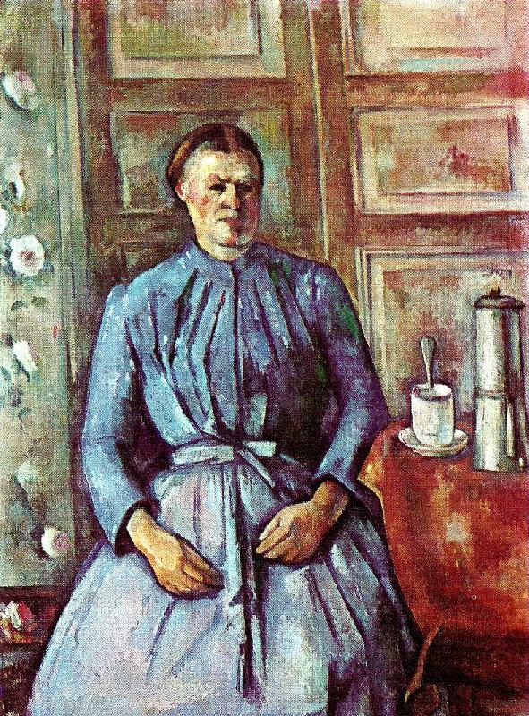 Paul Cezanne kvinna med kaffekanna